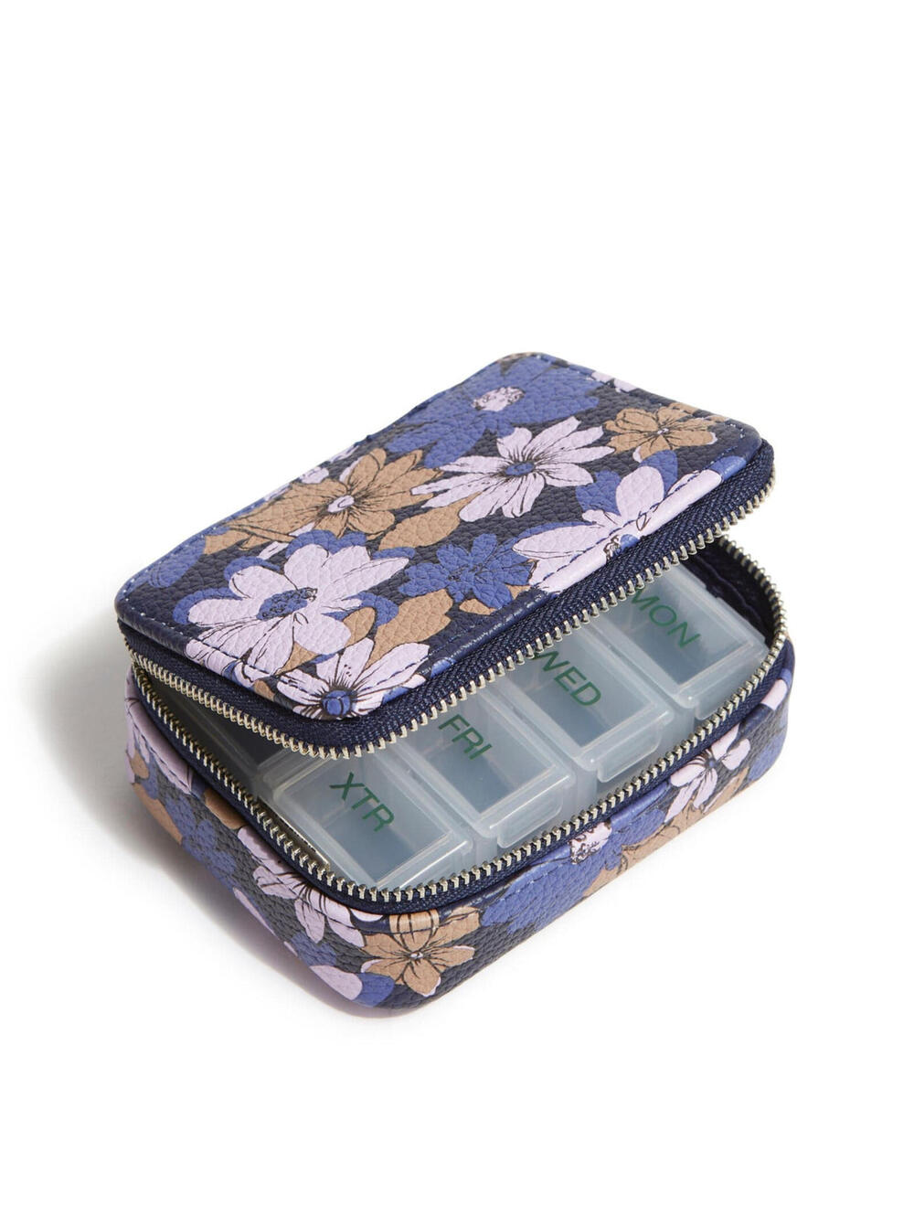 Vera Bradley - Essential Travel Pill Case - Faux Leather - Trellis Floral - Picture 2 of 4